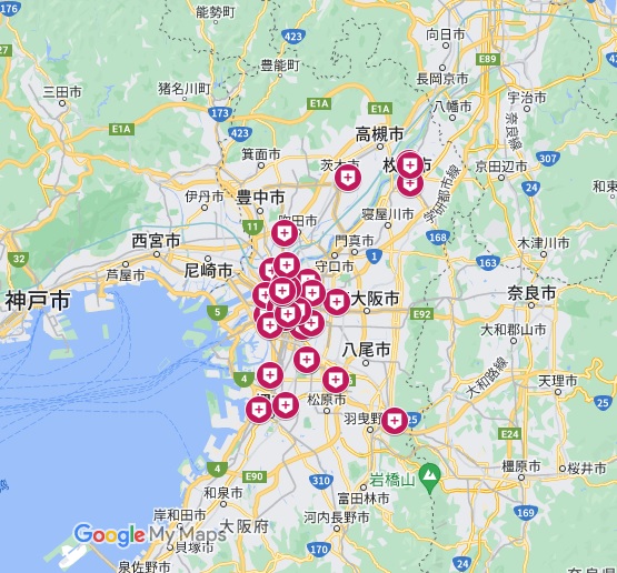 大阪府性病診察マップ