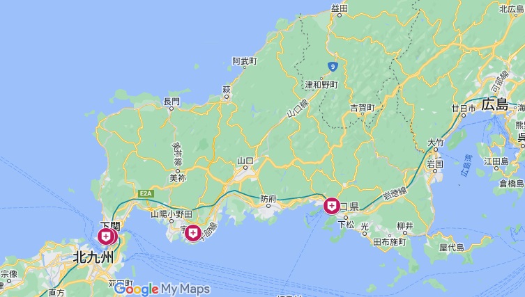 山口県性病診察マップ