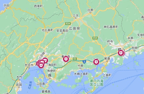 広島県性病診察マップ