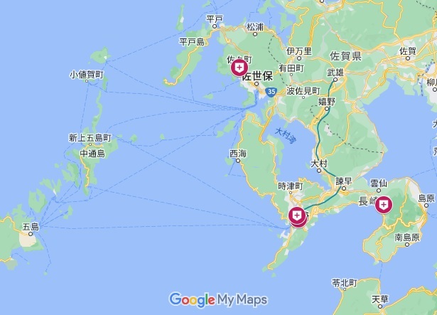 長崎県性病診察マップ